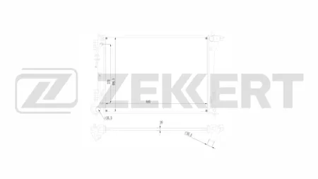 ZEKKERT MK1372 Радиатор двигателя Hyundai Tucson III 15-, Kia Sportage IV 15-