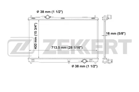 ZEKKERT MK1545 Радиатор двигателя Lexus GS 300450h 05-