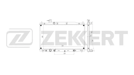 ZEKKERT MK1640 Радиатор двигателя Honda CR-V III 06-