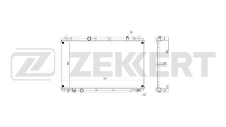 ZEKKERT MK1643 Радиатор двигателя Honda CR-V V 16-