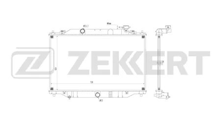 ZEKKERT MK1650 Радиатор охлаждения двигателя Mazda CX-5 11-