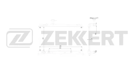 ZEKKERT MK1664 Радиатор двигателя Mazda 6 III 02-
