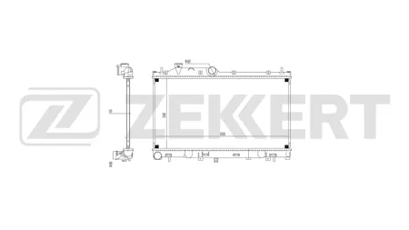 ZEKKERT MK1674 Радиатор двигателя Subaru Forester (SJ) 12-