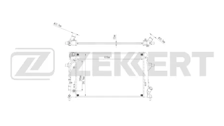 ZEKKERT MK1701 Радиатор двигателя Kia Soul III 19-, Seltos 19-