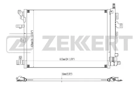 ZEKKERT MK3111 Радиатор кондиционера Volvo XC90 05-