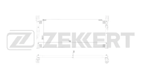 ZEKKERT MK3211 Радиатор кондиционера Toyota Rav 4 (A10) 94-