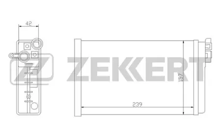 ZEKKERT MK5011 Радиатор отопителя Opel Omega A 86-, Senator B 87-