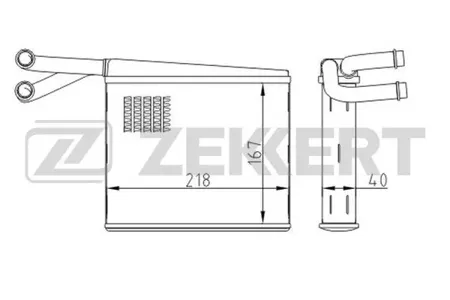 ZEKKERT MK5115 Радиатор отопителя Mercedes Sprinter (901-904, 909) 95-