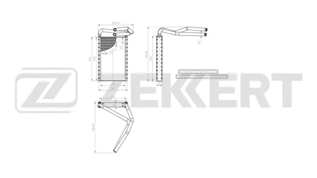 ZEKKERT MK5160 Радиатор отопителя Kia Sorento 06-