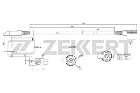 ZEKKERT SE4028 Датчик положения коленвала MB 190 (201) 82-, E-Class (124) 93-, S-Class (140) 91-