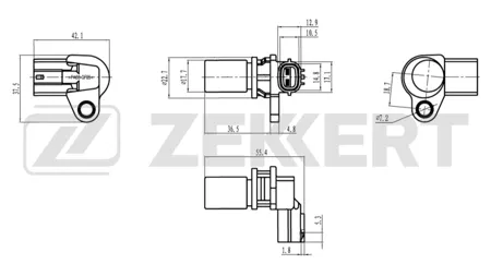 ZEKKERT SE4103 Датчик положения коленвала Toyota LC 100 98-, Lexus LX 470 (UZJ100) 98-, GS 400, 430 (UZS160, UZS161) 97-, LS 400, 430 (UCF20, UCF30) 97-