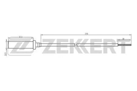 ZEKKERT SE6021 Датчик ABS задн. VW LT 28-35 II 96-, 28-46 II 96-, MB Sprinter (901-905) 95-