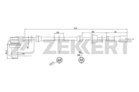 ZEKKERT SE6027 Датчик abs передн. Audi A6 96-