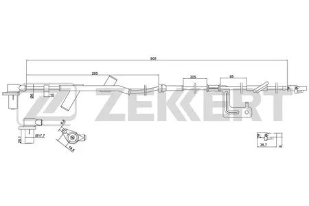 ZEKKERT SE6077 Датчик abs передн. прав. Hyundai Sonata IV 98-, XG 98-, Kia Magentis 01-