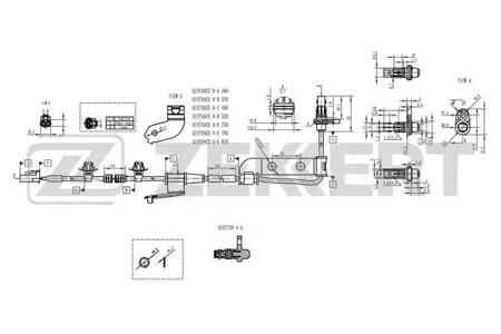 ZEKKERT SE6106 Датчик abs задн. лев. Kia Ceed 06-, Pro Ceed 08-