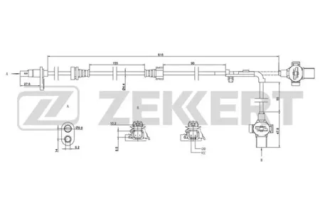 ZEKKERT SE6149 Датчик abs передн. лев. Honda Civic VIII 05-