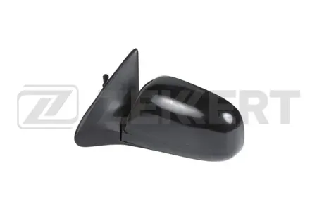 ZEKKERT SP4008 Зеркало в сборе левое черное плоское трос регул Daewoo Nexia (N100) 95-