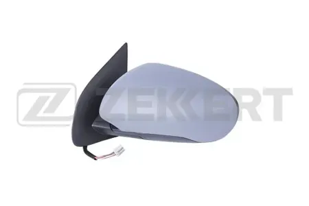 ZEKKERT SP4046 Зеркало в сборе левое грунтованное выпуклое эл регул складн. с подогр Nissan Qashqai (J10E) 07-