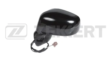 ZEKKERT SP4252 Зеркало в сборе левое грунтованное выпуклое эл регул Nissan Tiida (C11) 05-