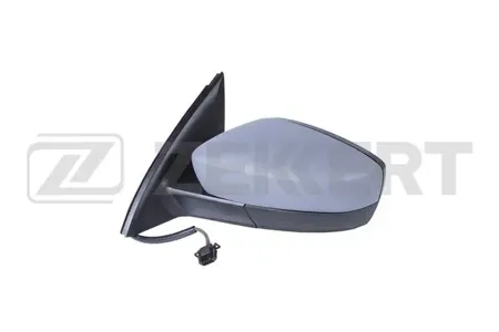 ZEKKERT SP4336 Зеркало в сборе левое грунтованное выпуклое эл регул с подогр Seat Toledo IV 12-, Skoda Rapid (NH1, NH3) 12-