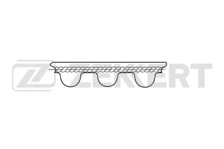 ZEKKERT ZR1051 Ремень зубчатый ГРМ Toyota LC 90 00-, LC Prado 120 02-, Fortuner (N50, N60) 04-, Hilux (N10) 01-