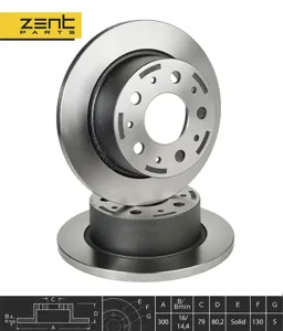 ZENTPARTS Z06076 Диск торм.задний