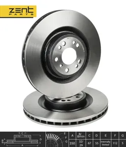ZENTPARTS Z06159 Диск торм.перед.
