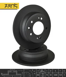 ZENTPARTS Z06282 Диск томозной