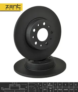 ZENTPARTS Z06285 Диск тормозной