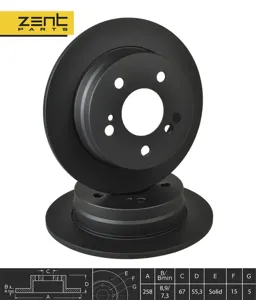 ZENTPARTS Z06287 Диск торм.задний MB W124W201 2.0-3.0TD 85>