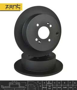 ZENTPARTS Z06290 Диск торм.задний