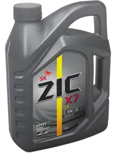ZIC 172619 Масло моторное синт. X7 LS 5W30 C3. SN (LL-04. 229.51. 502.00. 505.00) (6L)