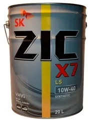 ZIC 192620 Масло моторное синт. X7 LS 10W40 A3B4. SM (LL-01. 229.31. 502.00. 505.00) 20л