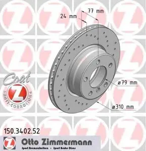 ZIMMERMANN 150340252 Диск тормозной Sport перед. 310x2477-5x120 BMW E60E61 2.02.12.5D 03>