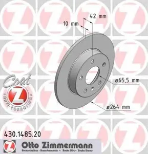 ZIMMERMANN 430148520 Диск тормозной