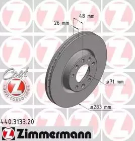 ZIMMERMANN 440313320 Диск тормозной