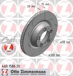 ZIMMERMANN 460158620 Диск тормозной