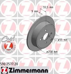 ZIMMERMANN 590257720 Диск тормозной