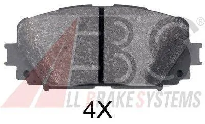 ABS 35015 Колодки тормозные передние