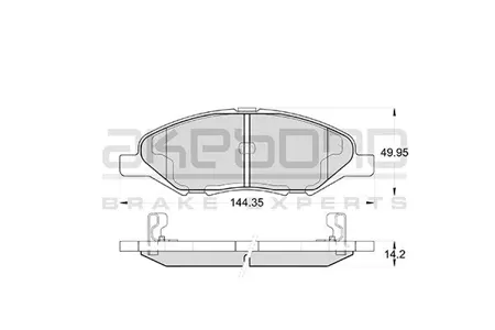 AKEBONO AN675WK Колодки тормозные дисковые передние TIIDA C11, NOTE, MICRA K12 AN-675WK