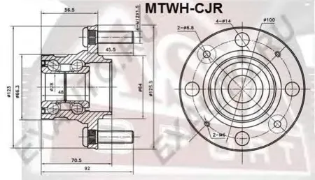 ASVA MTWHCJR Ступица задняя