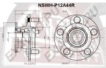 ASVA NSWHP12A44R СТУПИЦА [12] NSWHP12A44R