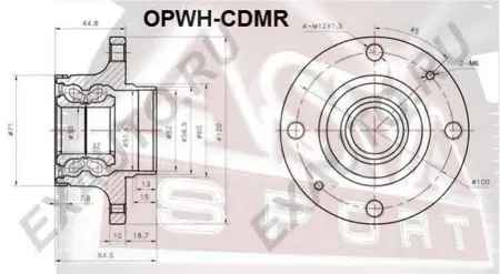 ASVA OPWHCDMR Ступица задняя с магнитным кольцом абс