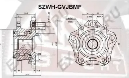ASVA SZWHGVJBMF Ступица