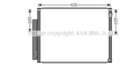 AVA TO5634D Радиатор кондиционера с осушителем TOYOTA Landcruiser 4.0 i * 01/03-06/03