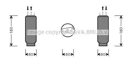 AVA TOD024 Осушитель TOYOTA
