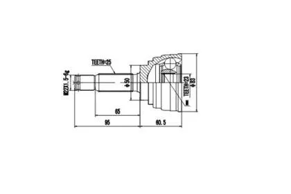 AYWIPARTS AW1510041 ШРУС наружный