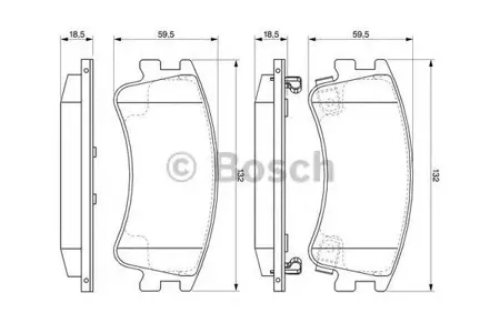 BOSCH 0986494079 0 986 494 079 GDB3310=970 02 колодки дисковые п. Mazda 6 2.0i/2.2i/2.0Di 02> Akebono