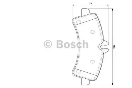 BOSCH 0986494122 0 986 494 122 колодки дисковые задние MB Sprinter, VW Crafter 50 2.5TDi 06>