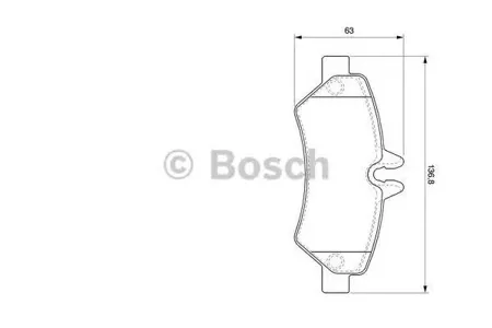 BOSCH 0986494123 0 986 494 123 колодки дисковые з.  MB Sprinter 209CDi-324CDi, VW Crafter 2.5TDi 06>